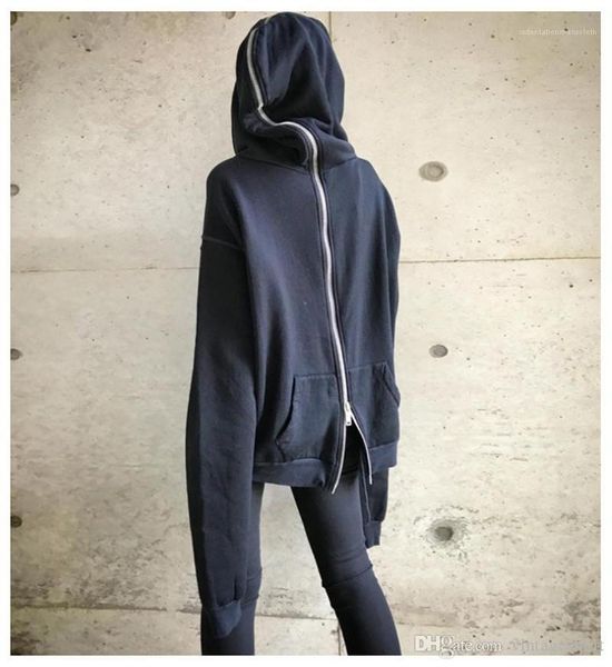 

womens hoodies novelty dark series witch hat hoodies fashion casual donna loose designer back zipper, Black