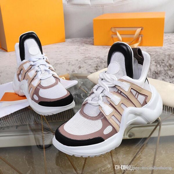 

2020 luxury low old dad sneaker combination soles boots mens womens multi fashion casual shoes high size 35-45, Black