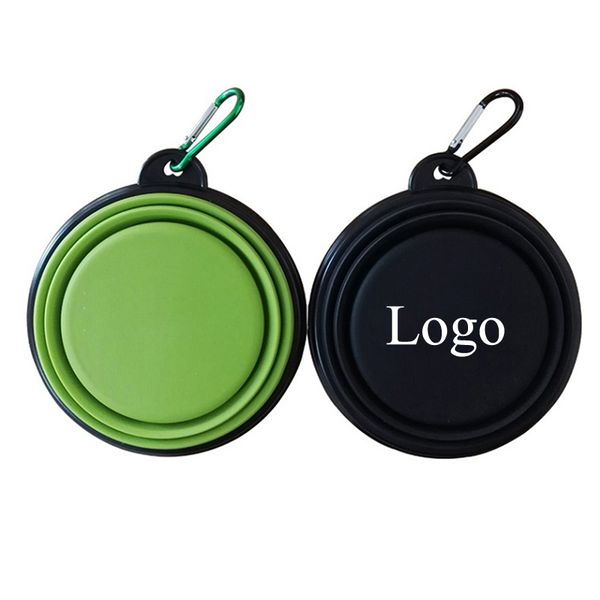 

custom foldable silicone cat pet water bowl collapsible small dog food bowl folding puppy feeder for outdoor travel food water feeding
