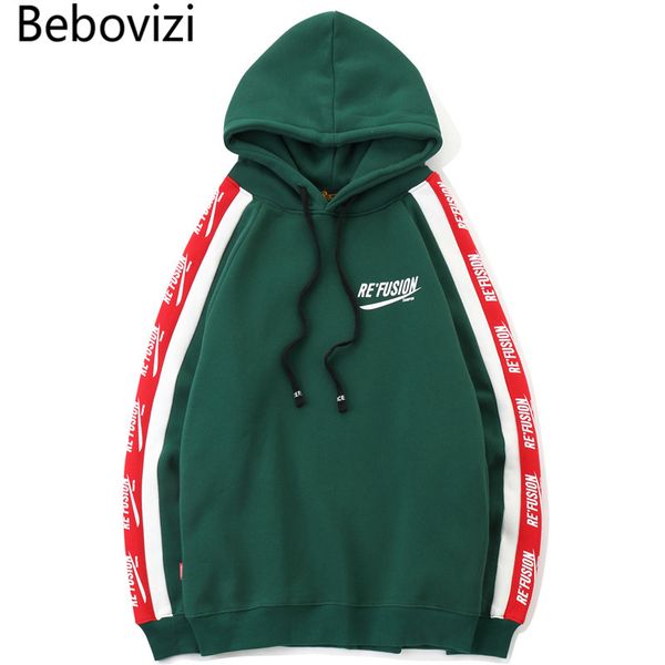 

bebovizi марка мужчины swag толстовки толстовки повседневный пуловер толстовки 2018 осень унисекс harajuku hip hop street black одежда