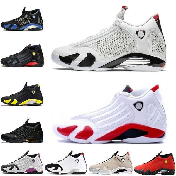 

discount white black red candy cane mens basketball shoes 14s xiv last sreverse gold red suede men sport designer athletics sneakers