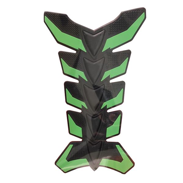 

3d rubber green motorcycle oil gas tank pad fish bone protector stickers decal