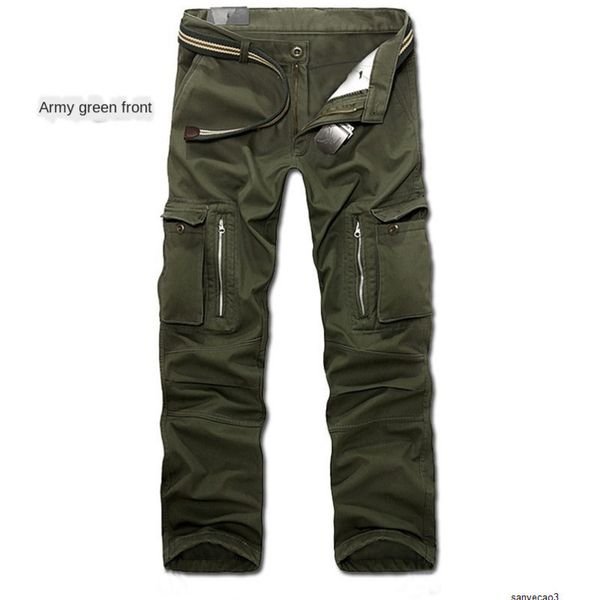 

mens designer washed overalls multi-bag casual large size pantsh, Black