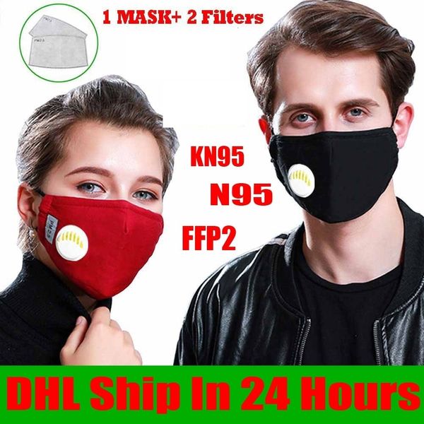 

DXb22 Face Masks K Anti-Dust Smoke Outdoor Indoor Adjustable 95 Protection & Reusable kn with 2 PM2.5 mask Mouth Filte