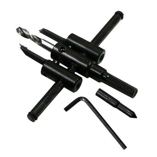 

1pc 120mm/200mm adjustable aircraft circle hole saw carpentry hole opener woodworking drill bit milling tools
