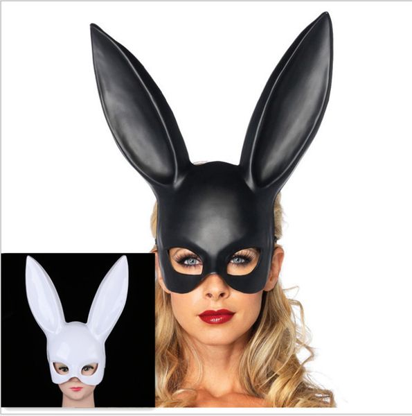 Lüks Makyaj PVC Tavşan Eear Masquerade Maske İçin Kadın Çocuklar Tasarımcı Yarım Yüz Yaratıcı Mascherine Maskeler Maske