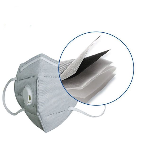 

dhl folding kn95 mask anti-dust respirator face mask with self-priming filter protective mouth face masks