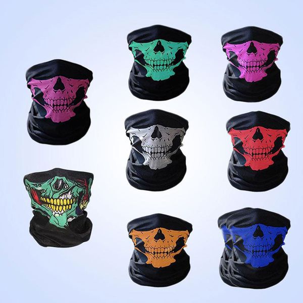 

1 pcs women men bike motorcycle skull bandana scarf neck face mask ski helmet