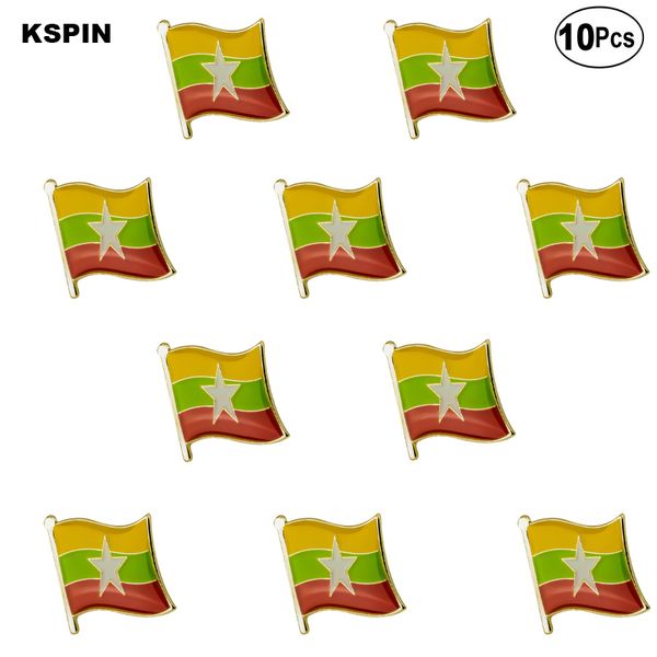 

myanmar lapel pin flag badge brooch pins badges 10pcs a lot, Gray
