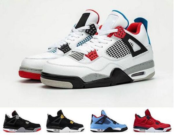

4 4s mens basketball shoes what the bred cool grey pale citron pure money oreo white cement alternate wings fashion men sports sneakers