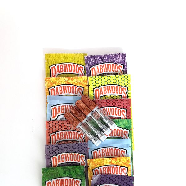 

DabWoods Carts 0.8ml 1ml Ceramic Coil Vape Cartridges Packaging Wooden Mouth Wood Flat Tip Empty Pen Vaporizer Atomizer Thick Oil Vapor ecig
