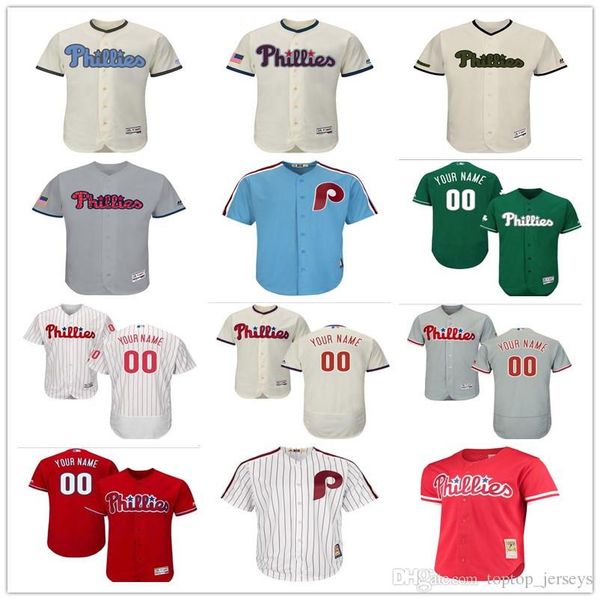 

2019 cu tom philadelphia men 039 women youth maje tic phillie jer ey 00 any your name and your number home blue grey white ba eball jer