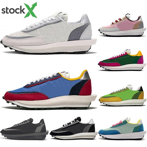 

luxury sacai ldv waffle men women running shoes black white grey pine green gusto varsity blue mens trainers sports sneakers size 36-45