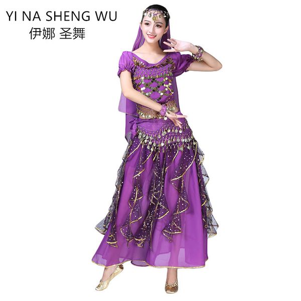 

lady women dancing sequin costumes belly dance short sleeve chiffon bellydance2pcs/3pcs/5pcs set stage performance, Black;red