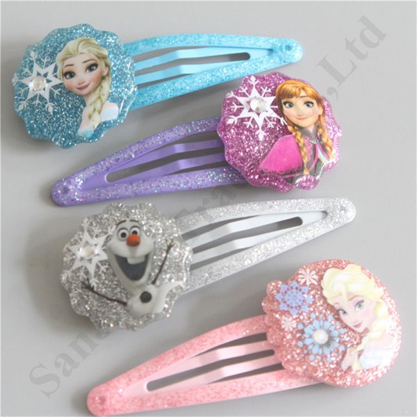 Cute Snow Queen Ii Hair Rubber Band Rope Frozen 2 Girls Baby Hairpin Cartoon Hair Loops With Cardboards Fancy Dress Christmas Gifts C112806 Rhinestone