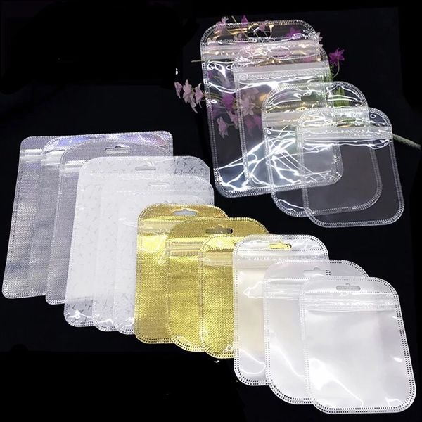 

100шт прозрачная пластиковая молния ziplock мешок с отверстием подвесить zip замок многократно закрывающаяся сотовый мобильный телефон прозр