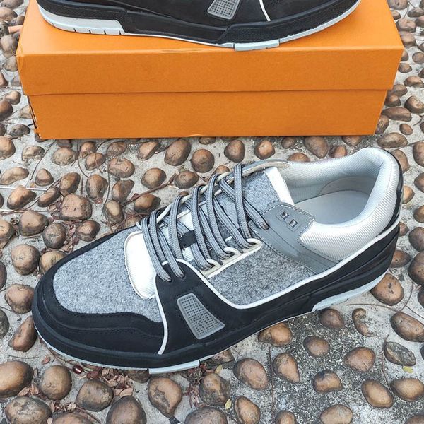 

luxury designer men's shoes fashion brand men sneakers size 38-44 model rx02, Black