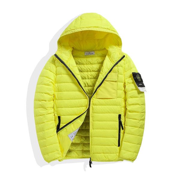 

the stone series autumn winter 2020 warm wurface lightweight men's down jacket fluffy windproof, warm stylish 3 colors m~2xl, Black