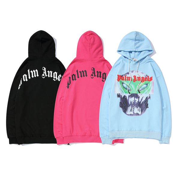 

19fw tranger thing palm angel hondie men women treetwear over ize hip hop weat hirt men palm angel hoodie pullover xl, Black