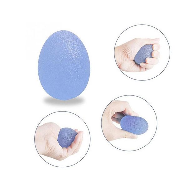 

silicone egg fitness hand expander grip strengthening wrist finger trainer pressure reducer power ball