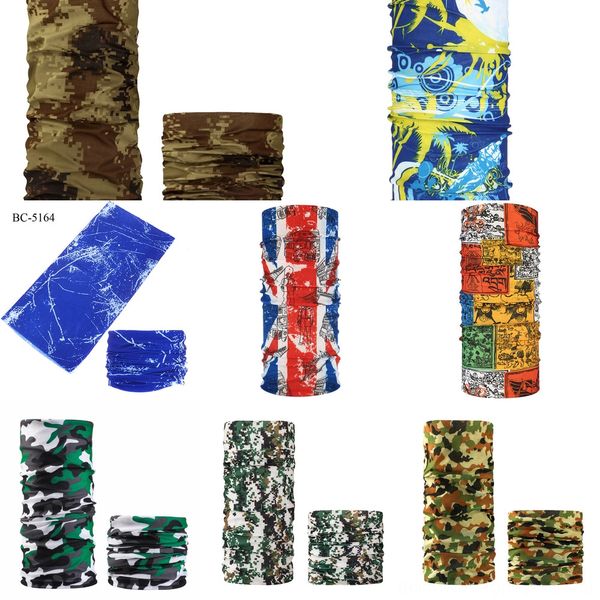 

waw0i 2020 new bandanas cycling windproof mask camouflage ciclismo neck warmer scarfs fishing camo bandana man face scarfs headwear, Black