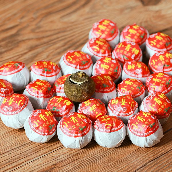

20 pc pu'er tea yunnan palace pu'er ripe tea aged luzhou flavor tangerine tea250g