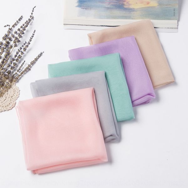 

baby pure color autumn thin silk small square small square children mulberry silk girl baby scarf boy scarf, Red;brown