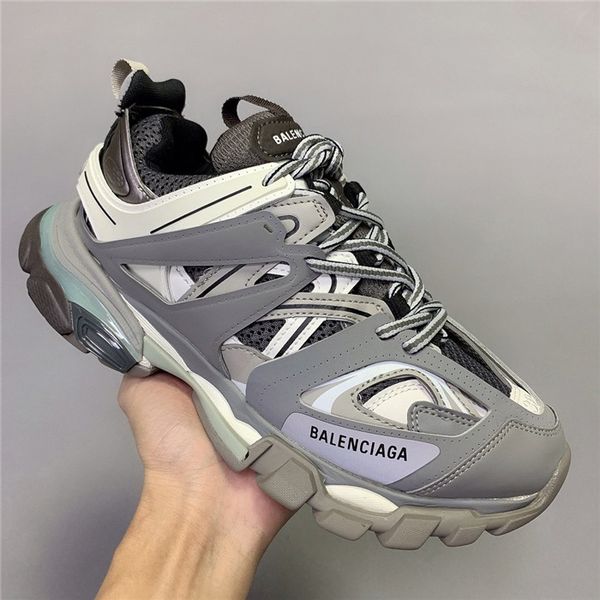 

paris dad thick-soled shoes 3.0 men and women couple shoes led lamp light women's shoes's casual men's shoes non-slip wear-re, Black