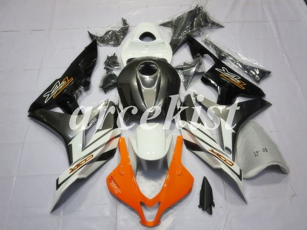 

новый abs инъекция мотоцикл полный обтекатели комплекты, пригодный для honda cbr600rr f5 2007 2008 07 08 600rr кузовостроение набор оранжевы