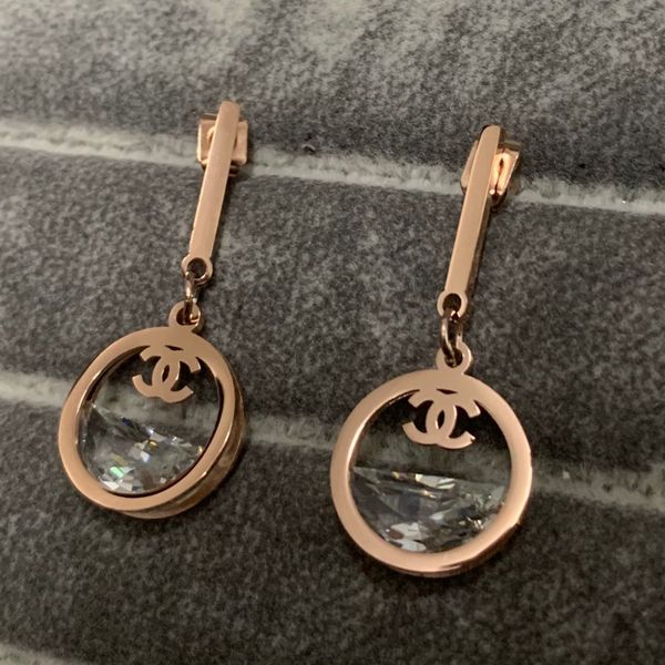 

New deluxe fa hion brand de ign ro e gold big olo diamond pearl dangle drop earring jewelry for women wedding engagement gift hipping