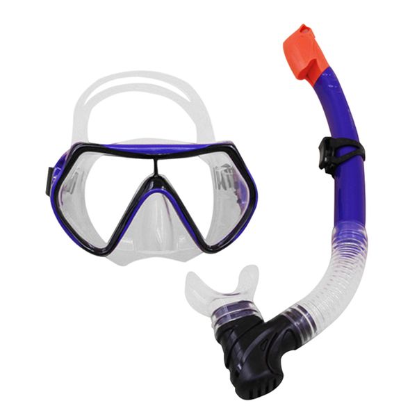 

dry snorkel with wide view anti-fog diving mask goggles for summer swimming edf88