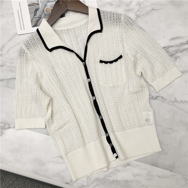

women t-shirt new t-shirt fashionable silk knit short sleeve top, White