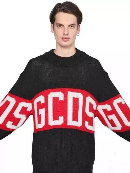 

2020wholesale- supremitied зимняя мода гкд толстовка толстовка женщины мужчины маркировочного гкд crewneck полушерстяные pullover италия мар, Black