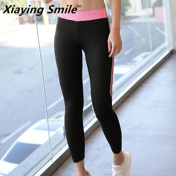 

xiaying smile women breathable sport running loose long pant yoga autumn quick dry gym fitness yoga set workout sportswear pant, White;red