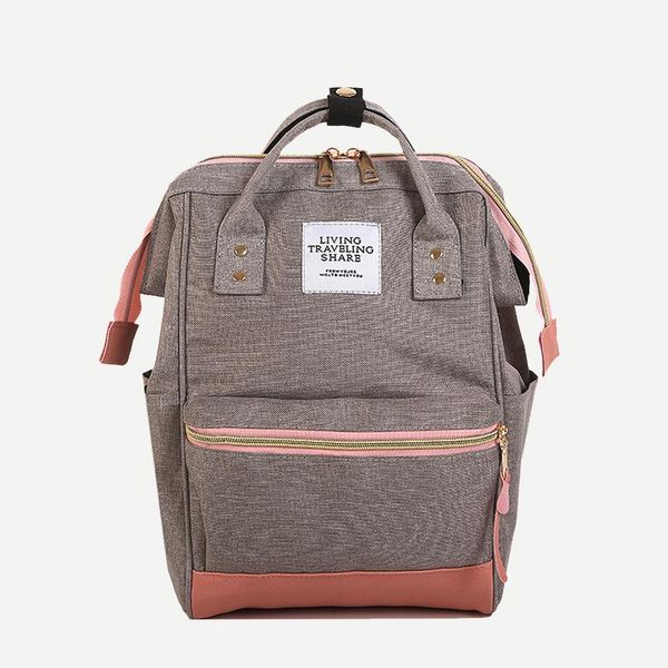 

teen girls casual hit color travel backpacks women school shoulder bags female wild large capacity knapsack canvas rucksack