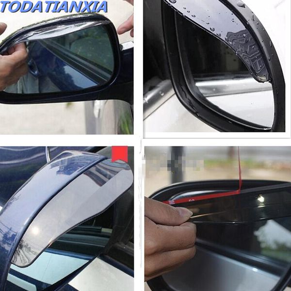 

2018 2pcs/lot car mirror rain eyebrow stickers for kia rio ford focus 2 chevrolet cruze toyota lada granta vesta xray w5w