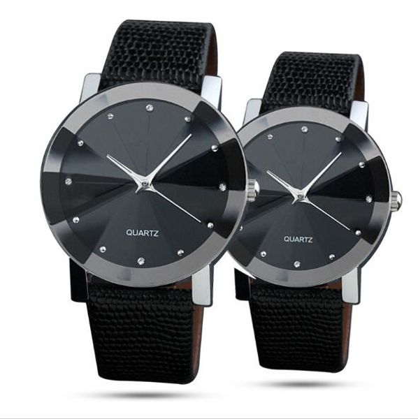 

fashion watches diamond point drill scale watch meteor radiation men and women couple watches diamond-shaped leather watch saat, Slivery;brown
