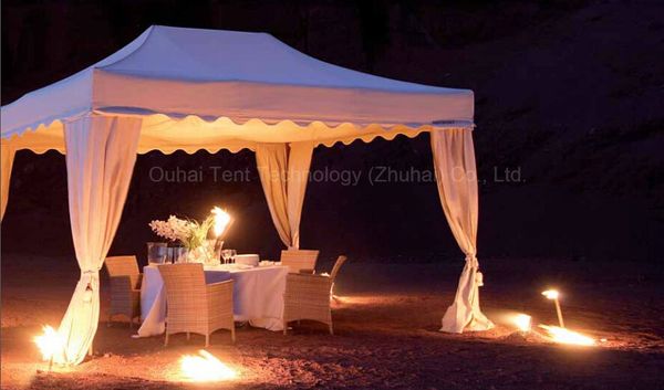 

beautiful and romantic 10ft x 15ft (3m x 4.5m) aluminum wedding party gazebo, up tent, event marquee, awning