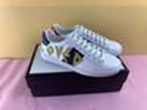 

designer brand casual shoes white ace green blue red stripe bee tiger snake loved sneaker for men women big size 34-46, Black