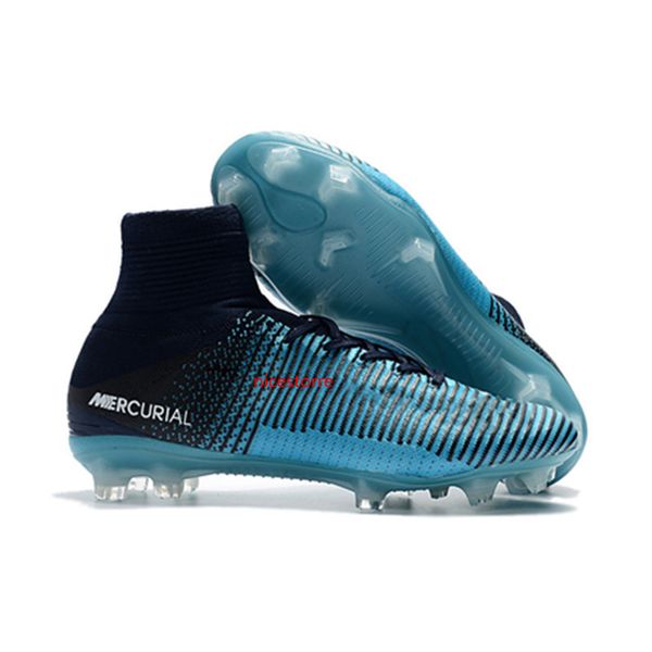 

football boots ice blue original soccer cleats mercurial superfly v sx neymar soccer shoes cristiano ronaldo