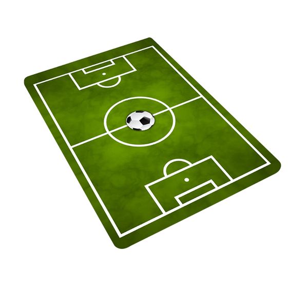 

floor carpet printing anti slip kid play soft flannel bedroom living room rug football field rectangle bathroom mat