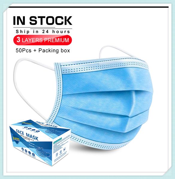 

ppf3 ppf2 n95 face mask disposable ce fda approved 3 layers non-woven fabric protective mouth masks anti virus earloops masks
