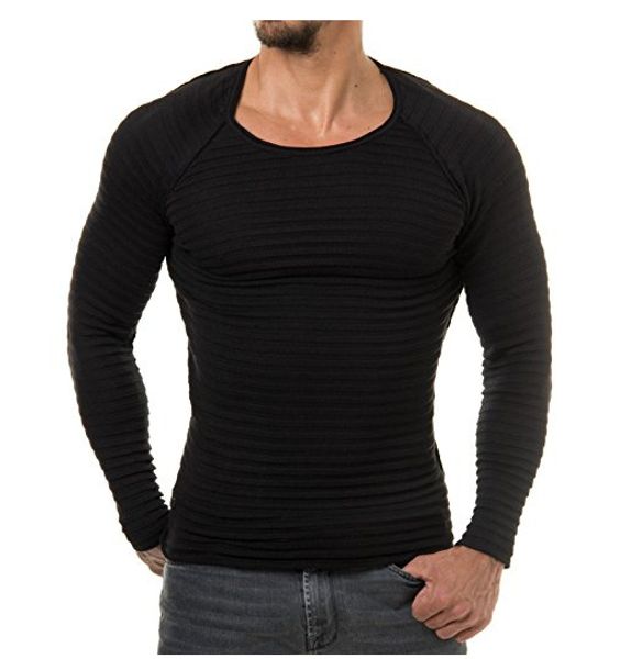 

pullover sweater men 2018 new brand casual slim fit sweater for men korean solid vertical hedging o-neck striped mens sweaters, White;black