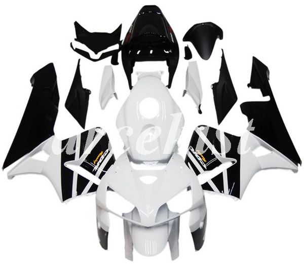 

новый abs инъекция мотоцикл полный обтекатели комплекты, пригодный для honda cbr600rr f5 2005 2006 05 06 600rr кузова комплект черный белый