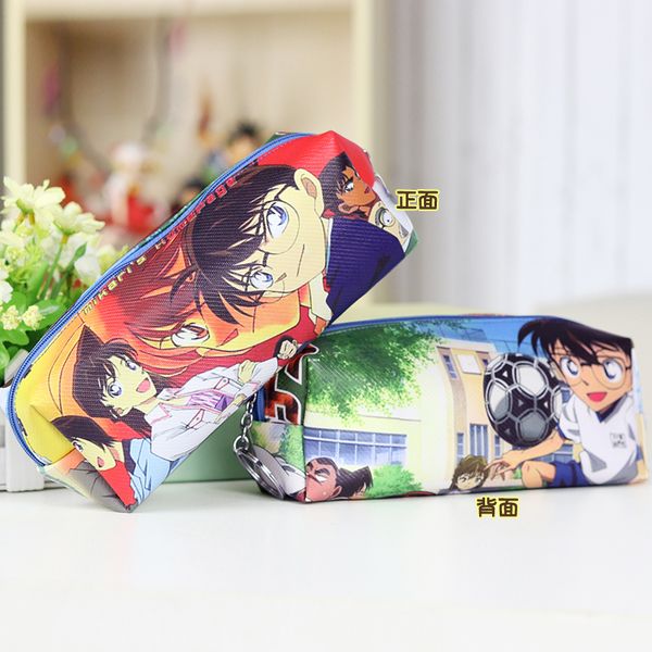 

anime detective conan zipper pencil bag case closed cartoon character cosmetic bag for gift & collection