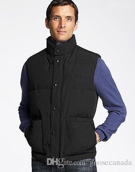 

canadian brand winter jacket mens homme tyle vest canada gilet down vest down jacket jassen expedition parka chaquetas outerwear, Black;white