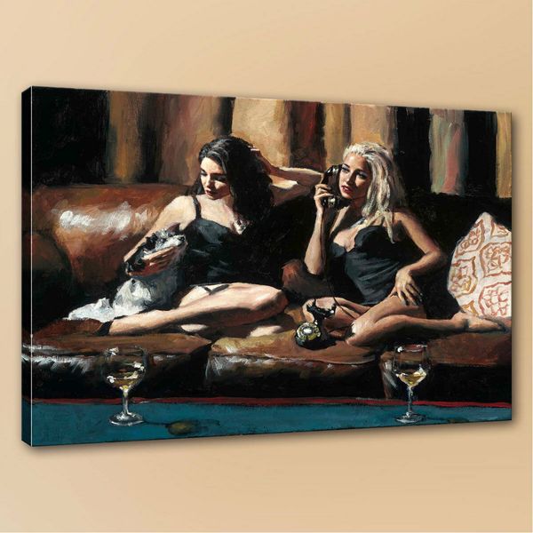 

room art decoration painting fabian perez eugie and geo oil painting on canvas home decor wall art picture handpainted & hd printed190820