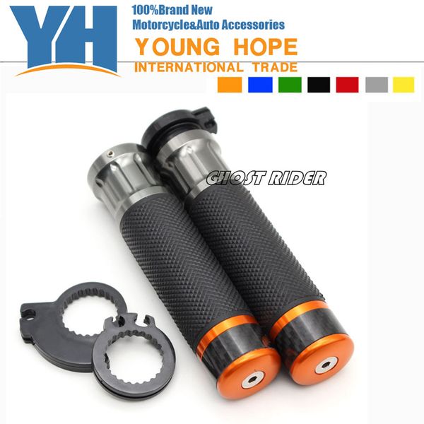 

motorcycle handle bar / handlebar grips carbon fiber material 7/8'' cnc 22mm fits for z250 z750 z800 z1000