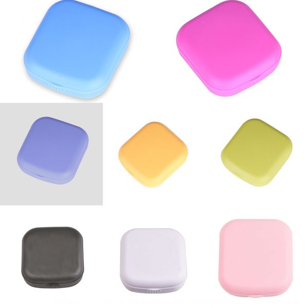 

recommendation] invisible plastic contact lenses box mini small invisible box with mirror glasses case glasses case xcl028, Blue