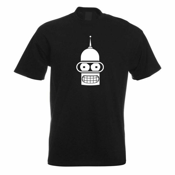 

bender robot head-robothead футболка motif printed funshirt дизайн печать custom трафаретной печати tee shirt, White;black